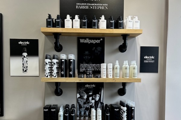Electric London Hair product collection at Barrie Stephen Hair Anstey
